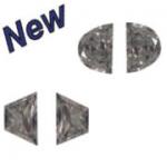 New additions to our stock: Half-moon and Trapezoid Cut Diamonds