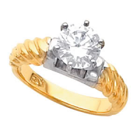 Round Diamond Solitaire Engagement Ring 14k Yellow Gold 1.5 Ct, F , SI1(Clarity Enhanced) EGL Certified