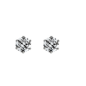 Round Diamond Stud Earrings 14k ( 0.92 Ct, I Color, VS1-VS2 Clarity)