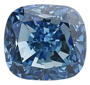 Beautiful Heaven Blue Cushion Cut 1ct Irradiated Treated Diamond, VS1 Clarity