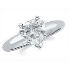 14K White gold Ring With 3.01 Carat Center Stone, D Color, VS1 Clarity