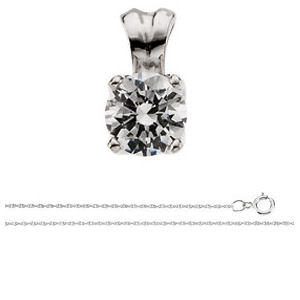 Clarity Enhanced 1.63Ct Diamond Pendant Necklace, SI2 Clarity