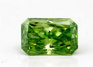 Radiant Cut Loose Diamond (1.54 Ct,Green Olive(Color Enhanced) Color,VS1(Enhanced) Clarity)