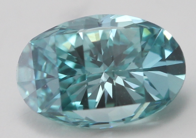 Fancy Blue Millennial Sunrise Diamond, VS1 Clarity, 0.43 Carats