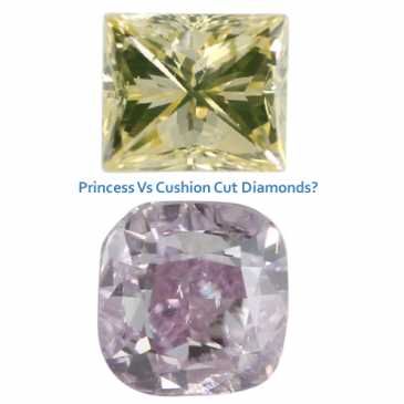 Comparing Princess and Cushion Cut Diamonds