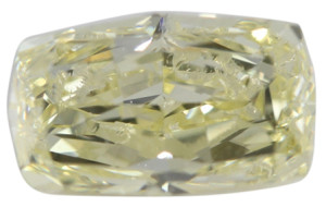 Octagonal Brilliant Loose Diamond (1.51 Ct, Natural Fancy Light Greenish Yellow Color, SI1 Clarity) GIA Certified