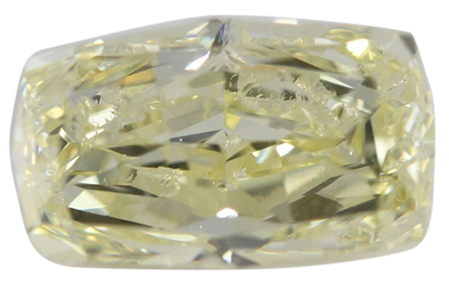  Octagonal Brilliant Loose Diamond (1.51 Ct, Natural Fancy Light Greenish Yellow Color, SI1 Clarity) GIA Certified