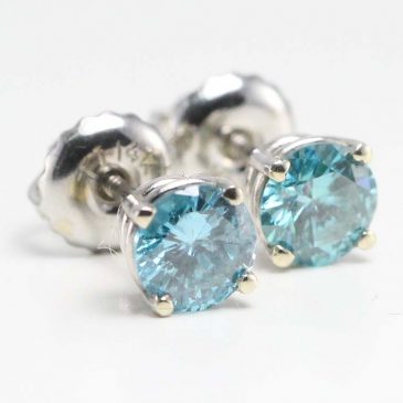 Blue Color Enhanced Diamond Jewelry