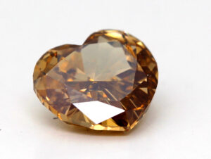 Heart Cut Loose Diamond (1.82 Ct, Natural Fancy Brown Yellow Color,Si3 Clarity) GIA Certified